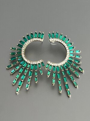 Sunburst Earrings in green