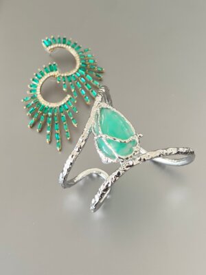Sunburst Earrings in green