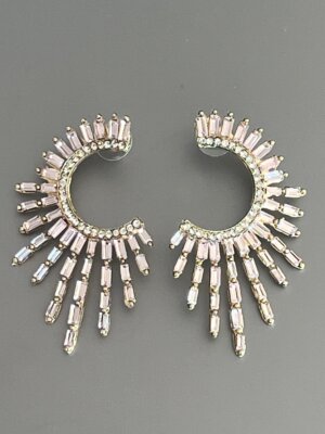 Sunburst Earrings in pink