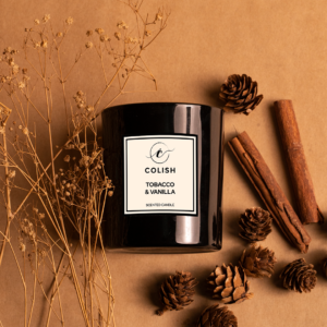 TOBACCO & VANILLA SCENTED CANDLE