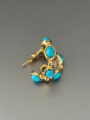 Turquesa hoops