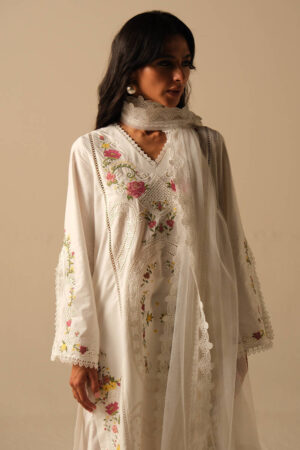 Cross Stitch Rose Shirt - Farida Hasan - RTD