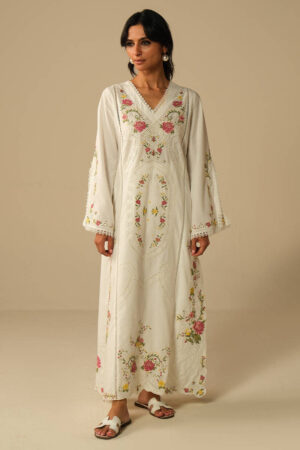 Cross Stitch Rose Shirt - Farida Hasan - RTD