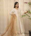 ANABIA - Ivory and Beige Lehenga Dress - 4 PCS