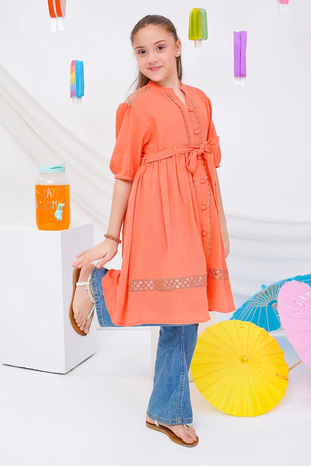 Chambray Cotton Dress - Image 3