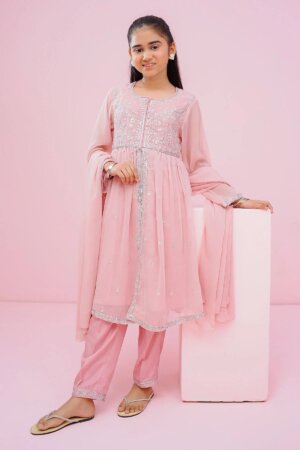 Chiffon Embroidered 3 Pc Suit