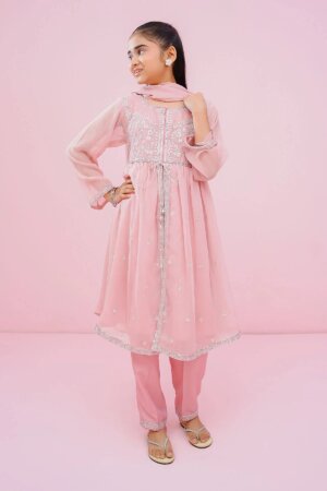 Chiffon Embroidered 3 Pc Suit
