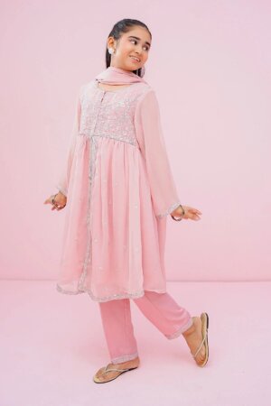 Chiffon Embroidered 3 Pc Suit