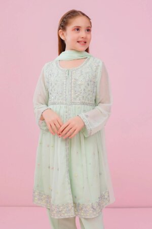 Chiffon Embroidered 3 Pc Suit