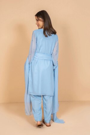 Chiffon Embroidered 3 Pc Suit