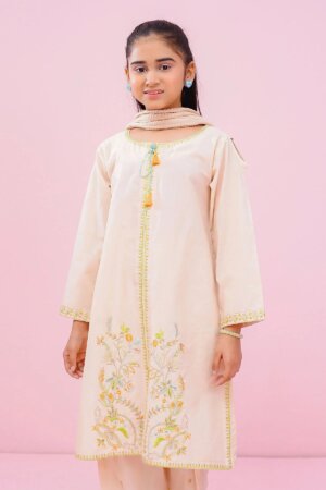 Cotton Embroidered 3 Pc Suit