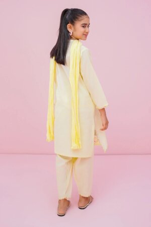Cotton Embroidered 3 Pc Suit