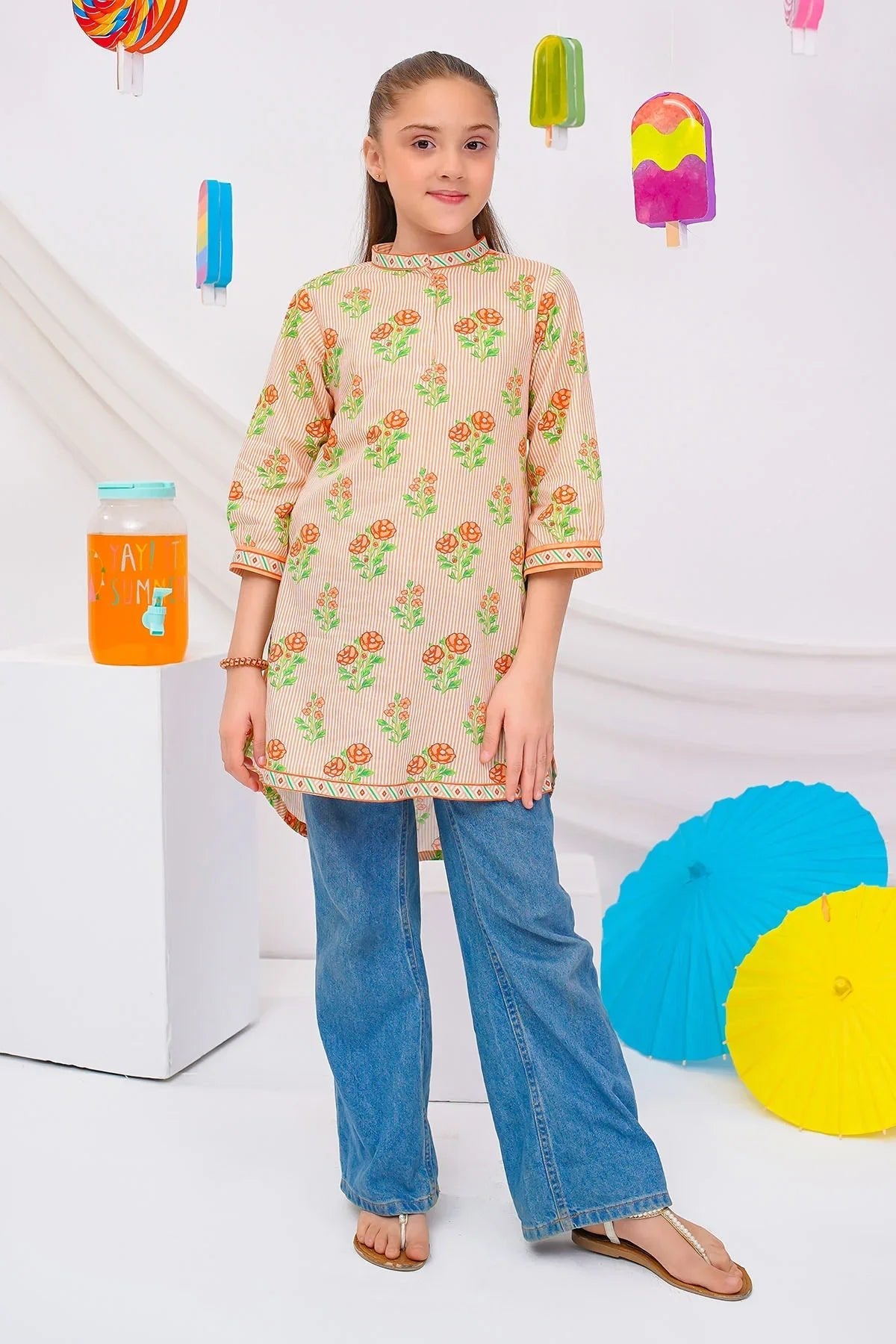 Cotton Lawn Digital Printed Kurta