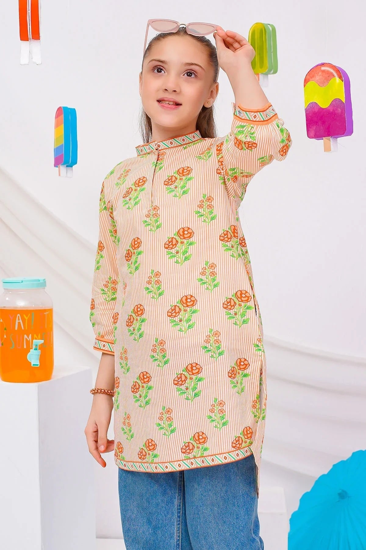 Cotton Lawn Digital Printed Kurta - Image 2