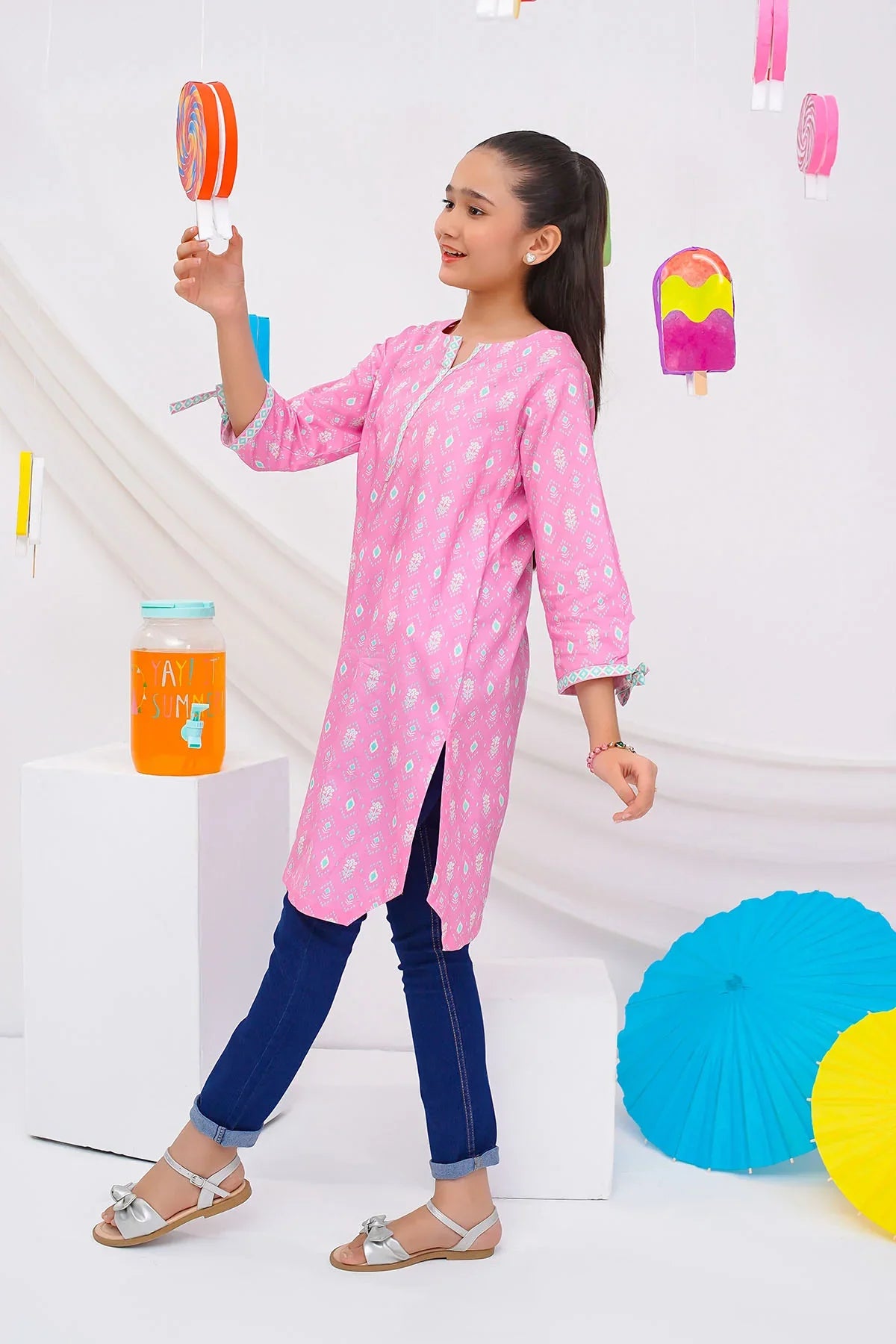 Cotton Lawn Digital Printed Kurta - Image 3