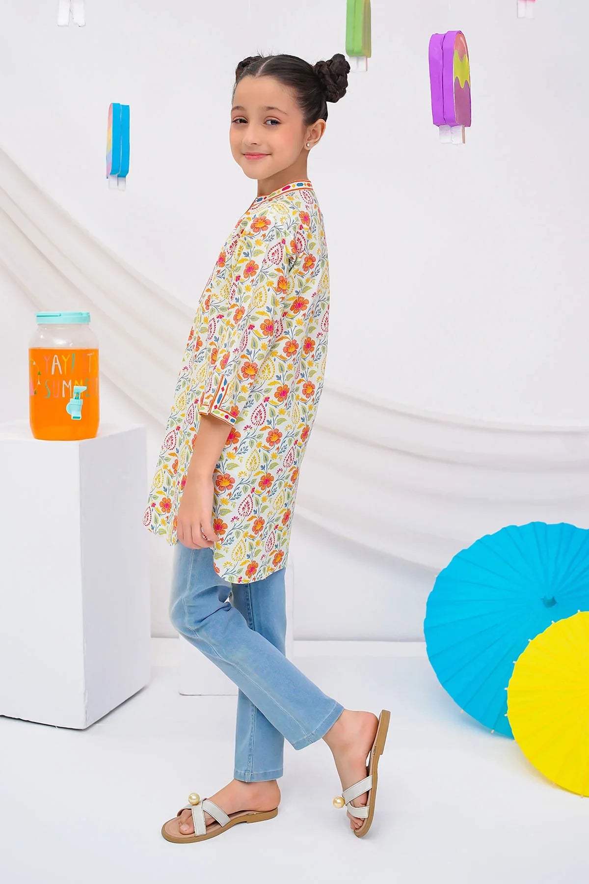 Cotton Lawn Digital Printed Kurta - Image 3