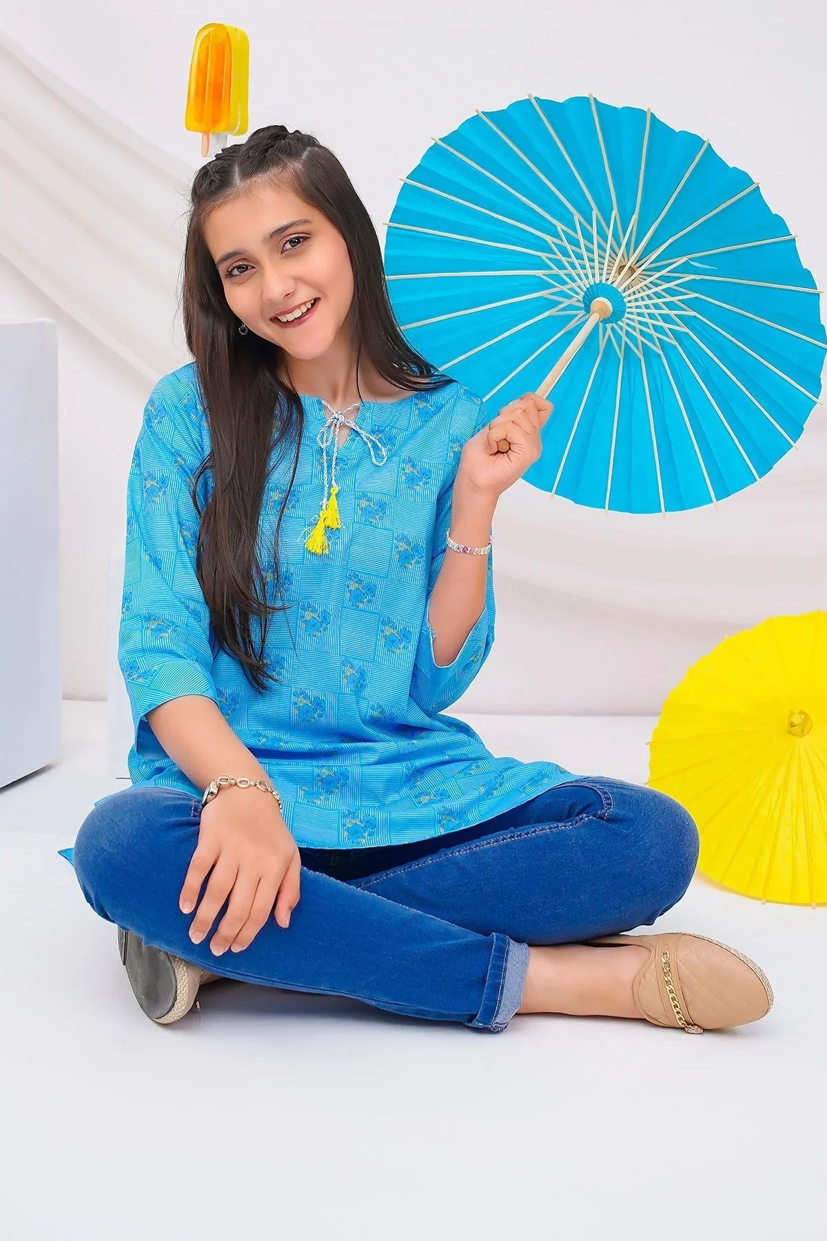 Cotton Lawn Digital Printed Kurta - Image 3