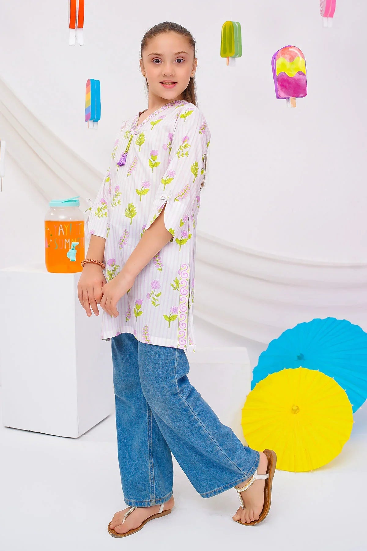 Cotton Lawn Digital Printed Kurta - Image 4