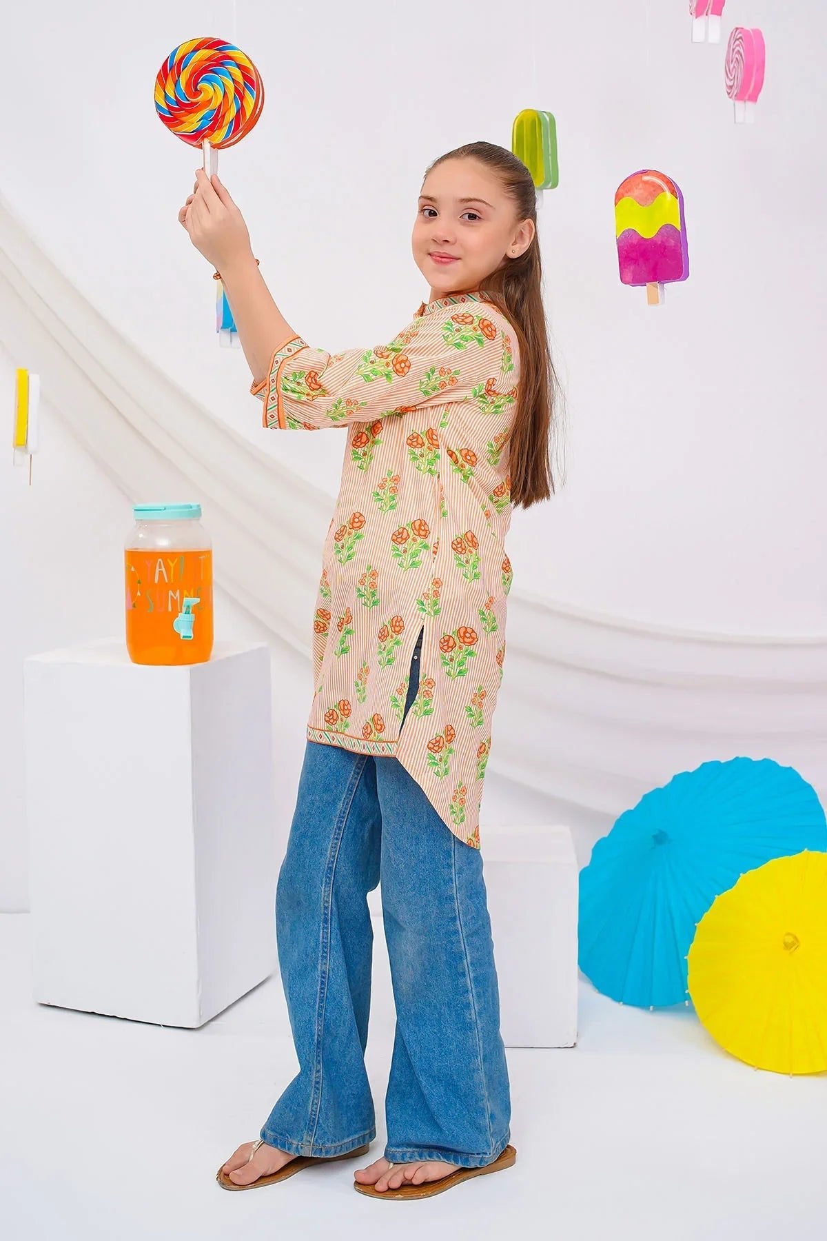 Cotton Lawn Digital Printed Kurta - Image 4