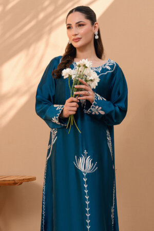 Deep Teal Bloom