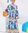 Digital Printed Poly Lawn Dress