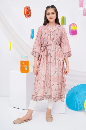Digital Printed Poly Lawn Dress