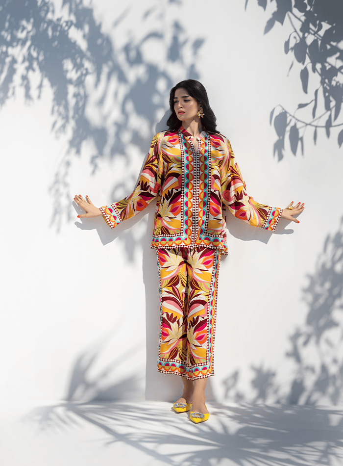 Lila Printed Co-ord Set - RTD
