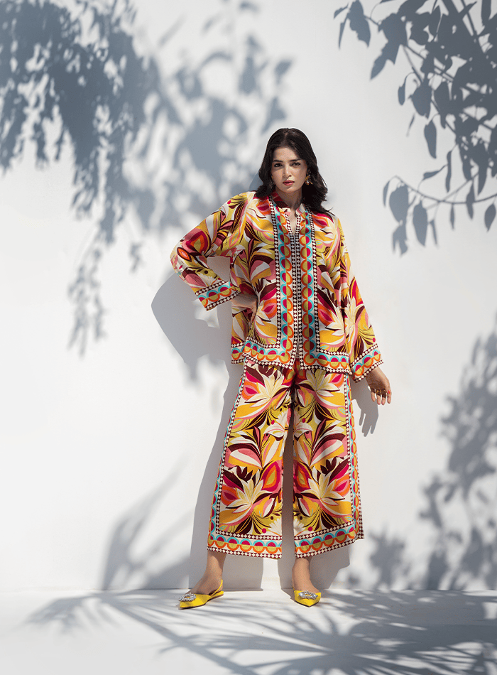 Lila Printed Co-ord Set - RTD - Image 3