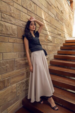 Long Skirt with Top Wrap