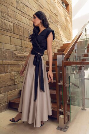 Long Skirt with Top Wrap