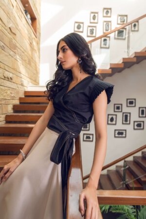 Long Skirt with Top Wrap
