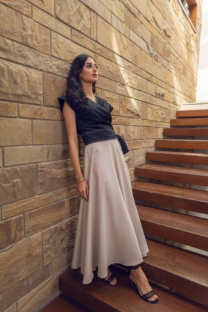 Long Skirt with Top Wrap