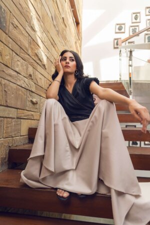 Long Skirt with Top Wrap