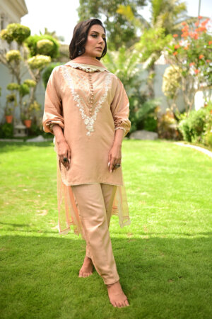 Mocha with Khari Shalwar