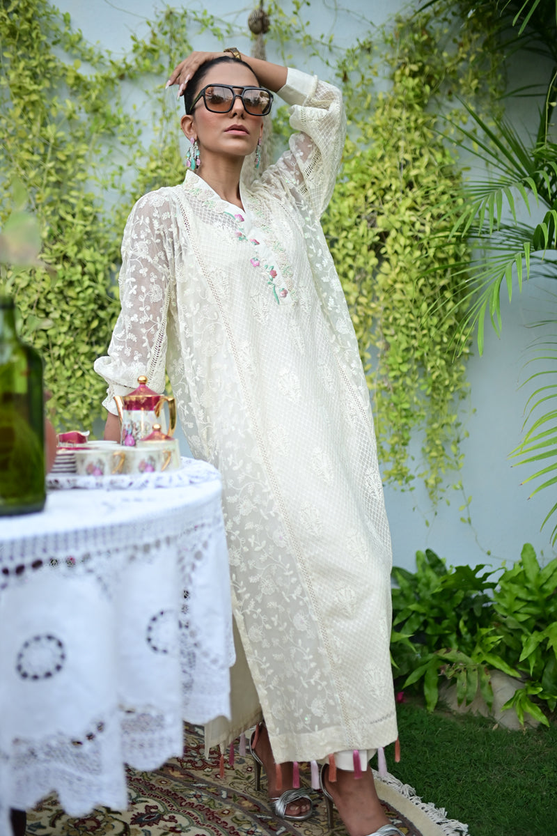 Pastel Blonde ( Kurta with pants) - Image 3