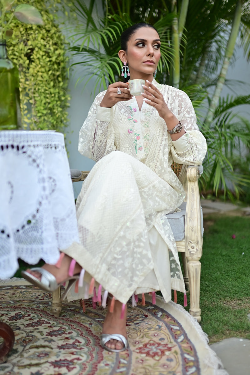 Pastel Blonde ( Kurta with pants) - Image 9