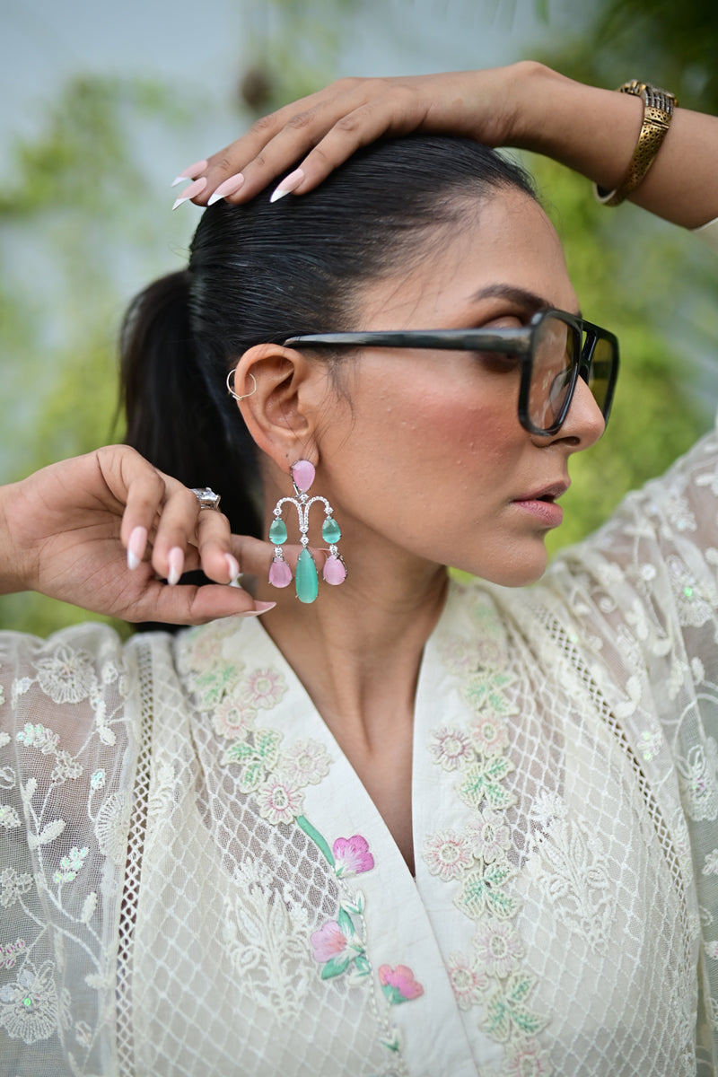 Pastel Blonde ( Kurta with pants) - Image 11