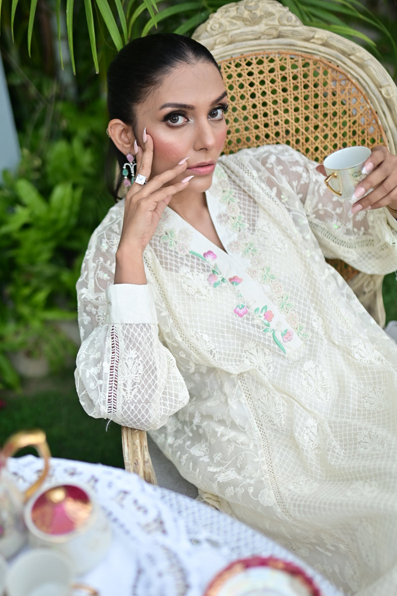 Pastel Blonde ( Kurta with pants) - Image 13