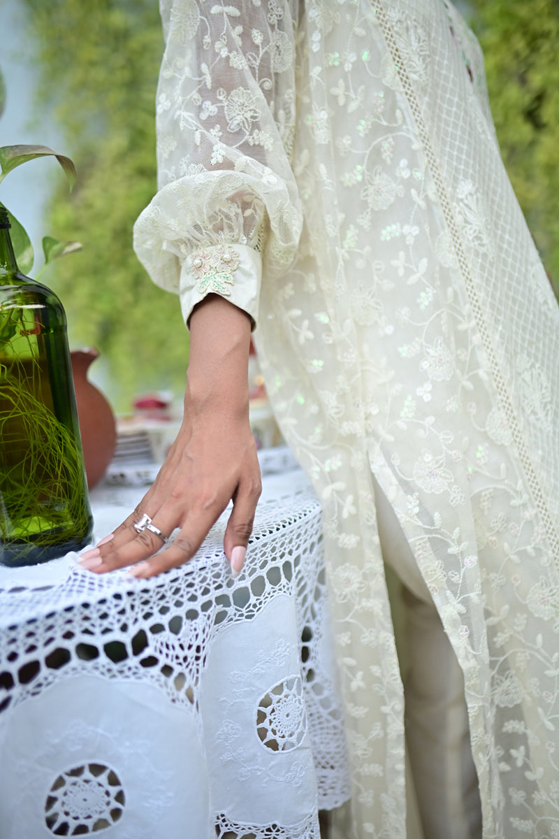 Pastel Blonde ( Kurta with pants) - Image 15