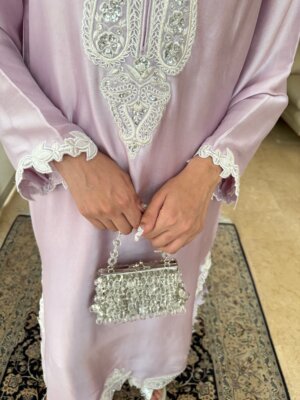 PETAL SILK KAFTAN SET