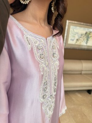 PETAL SILK KAFTAN SET