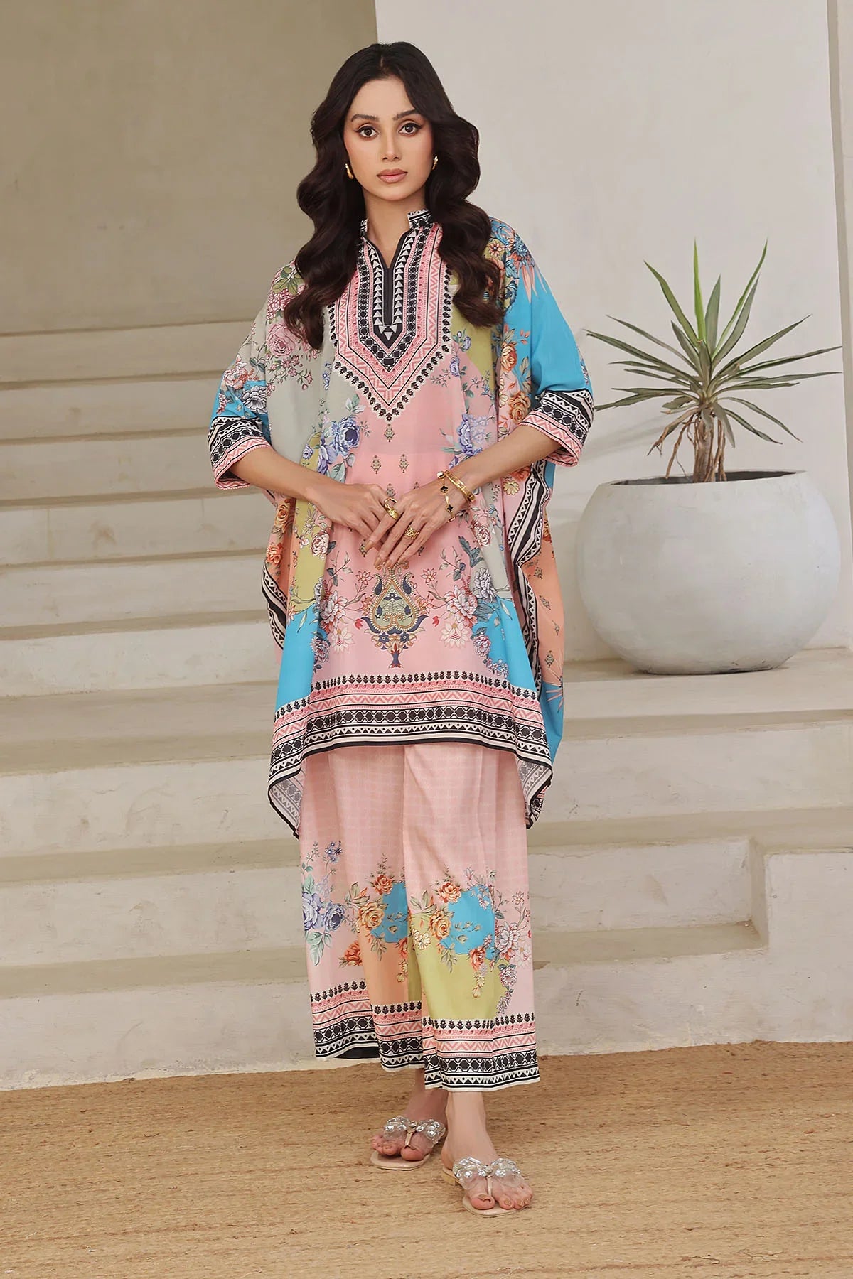Poly Lawn Digital Printed 2 Pc Suit