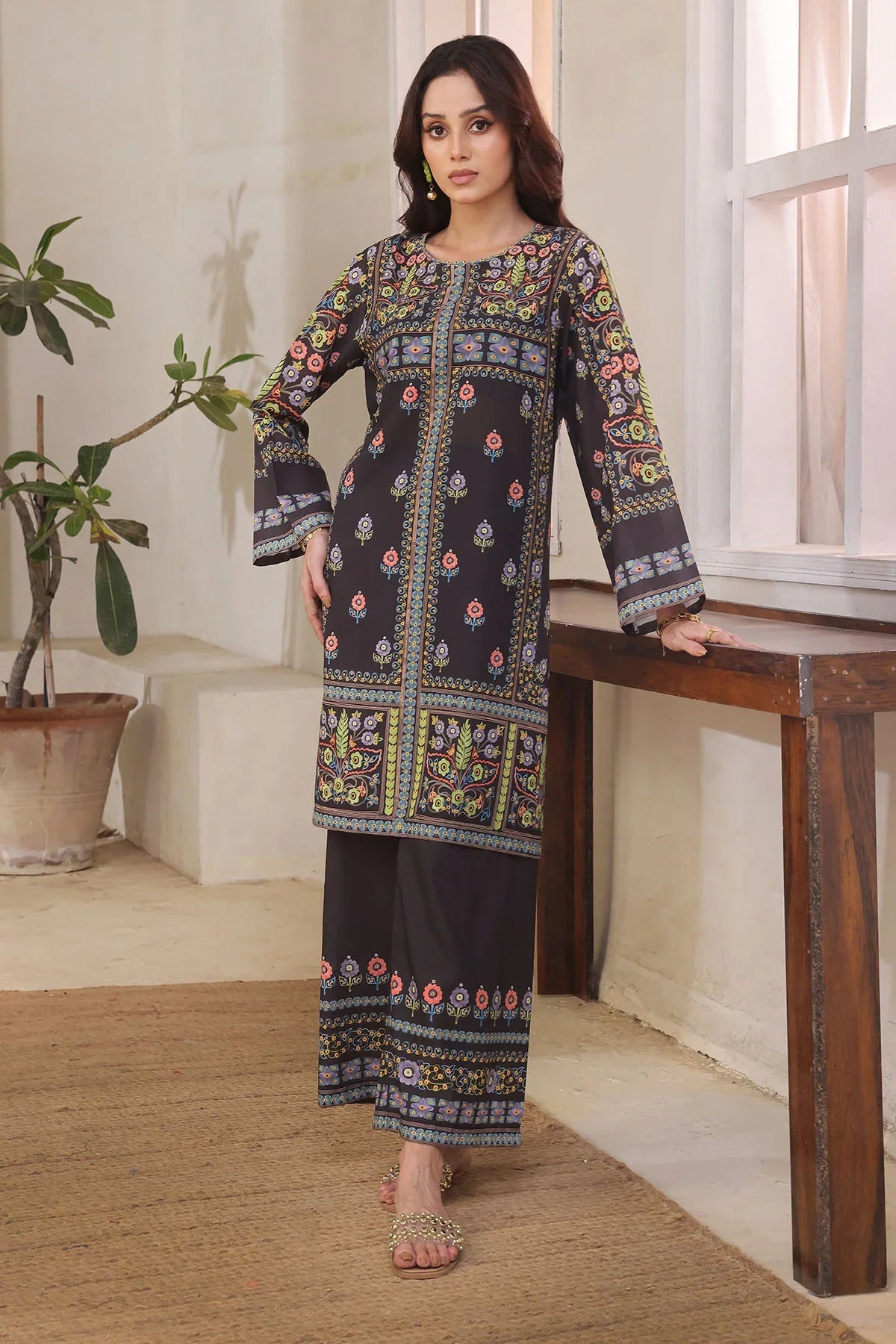 Poly Lawn Digital Printed 2 Pc Suit