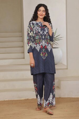 Poly Lawn Digital Printed 2 Pc Suit