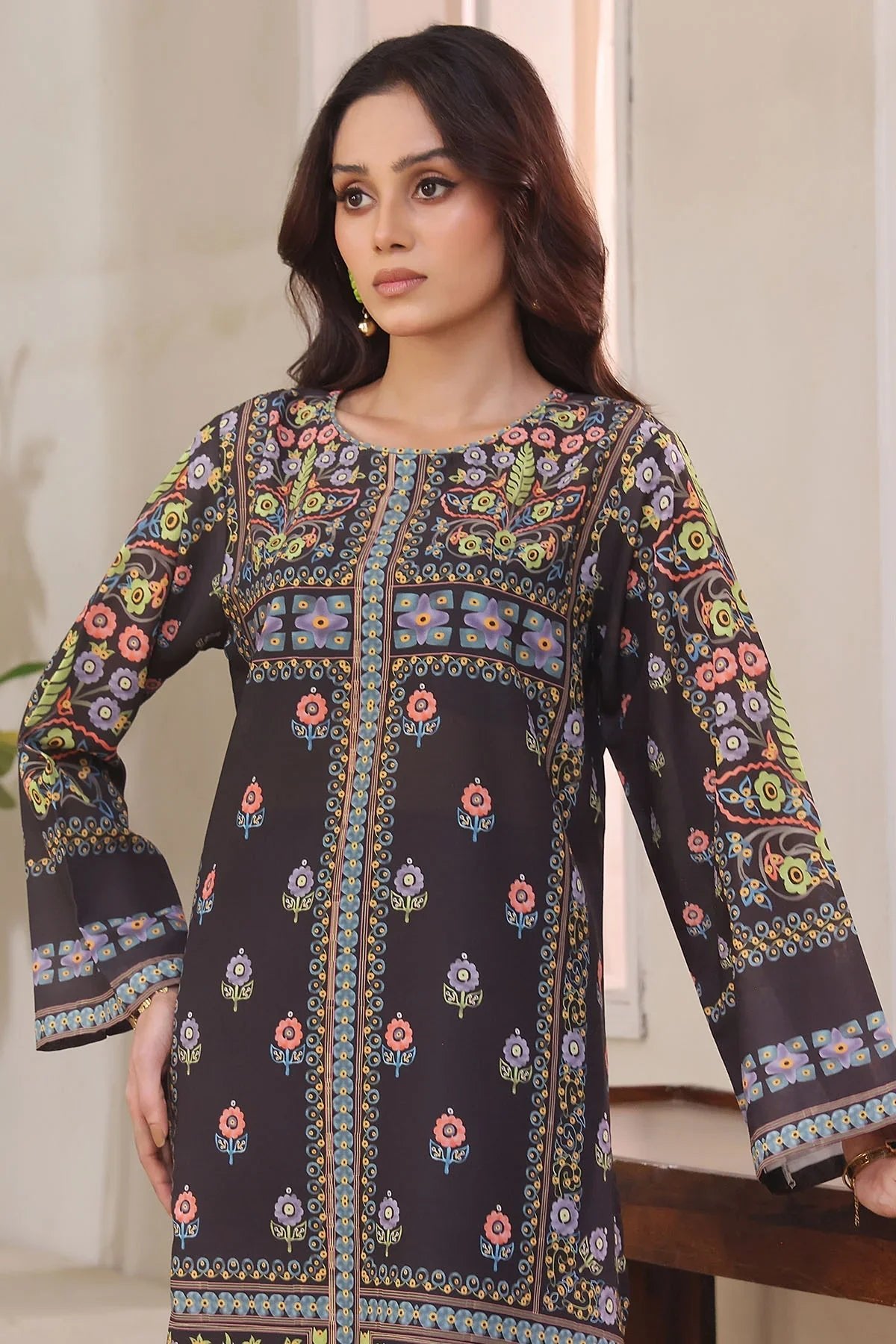Poly Lawn Digital Printed 2 Pc Suit - Image 2