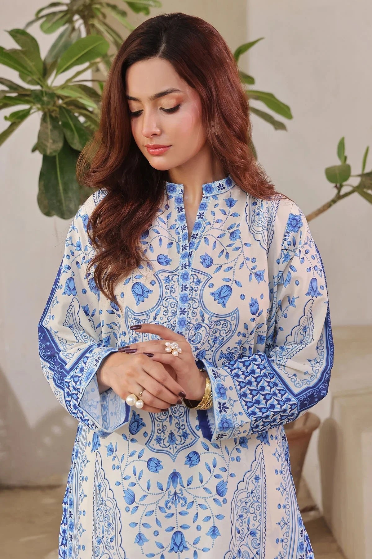 Poly Lawn Digital Printed 2 Pc Suit - Image 4
