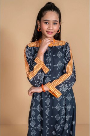 Poly Lawn Digital Printed Kaftan
