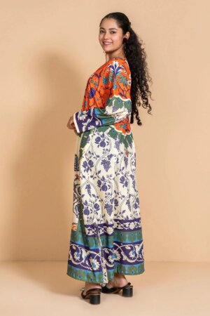 Poly Lawn Digital Printed Kaftan