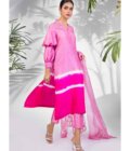 Rose Pink Rawsilk suit