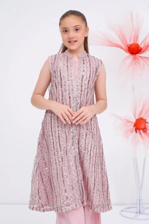 Sequence Net Embroidered 2 Pc Suit